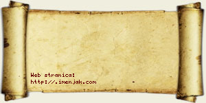 Jovana Pajkić vizit kartica